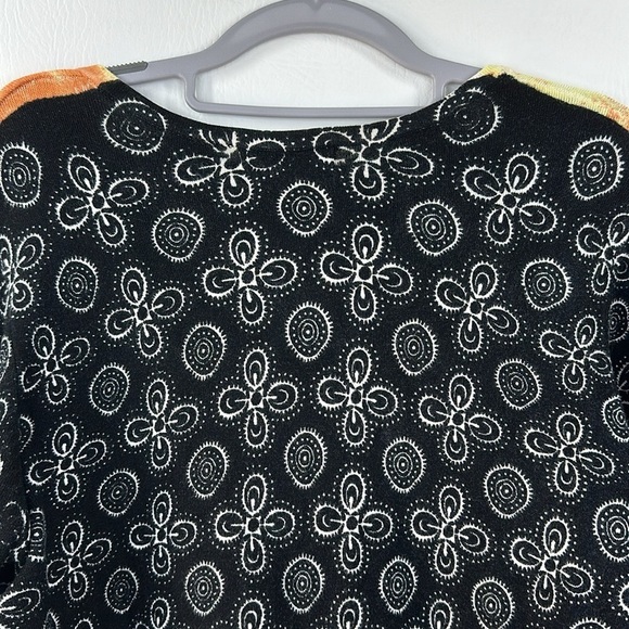 Alberto Makali Long Sleeve Leopard Graphic Pullover Top - Picture 8 of 9